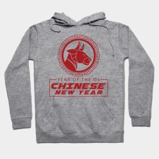 Year of The Ox Head Mascot Hoodie